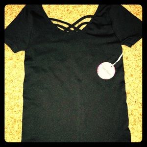 NWT Black stretchy top